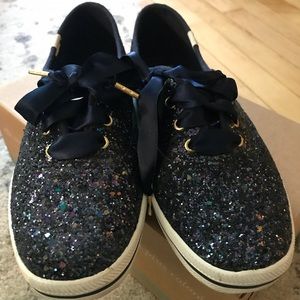 Keds x Kate Spade Glitter Tennis Shoes